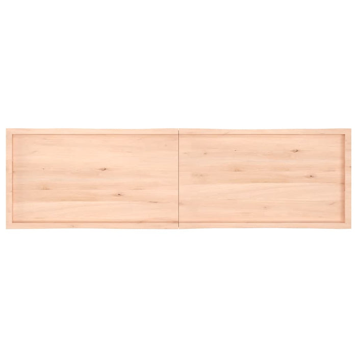 Blat masă 220x60x(2-4) cm lemn stejar netratat contur organic WALTI