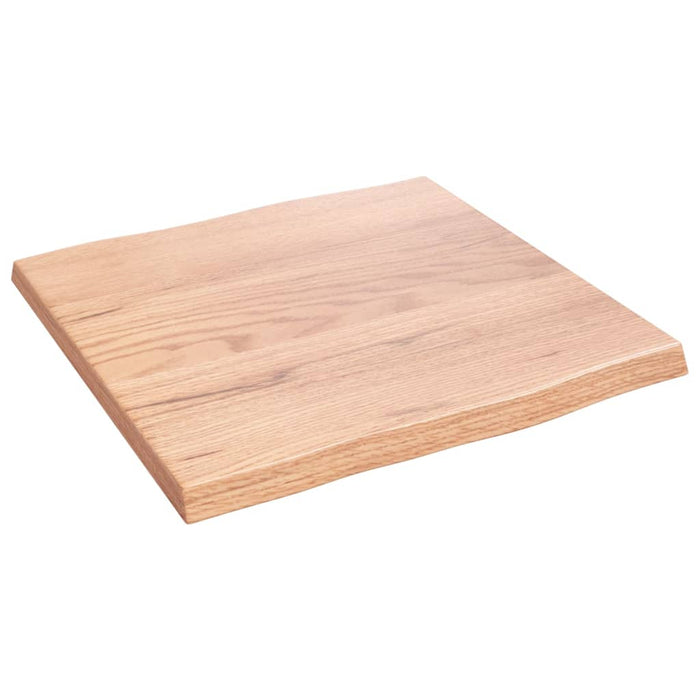 Blat masă, 40x40x2 cm, maro, lemn stejar tratat contur organic WALTI