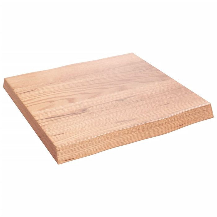 Blat masă, 40x40x(2-4) cm, maro, lemn tratat contur organic WALTI