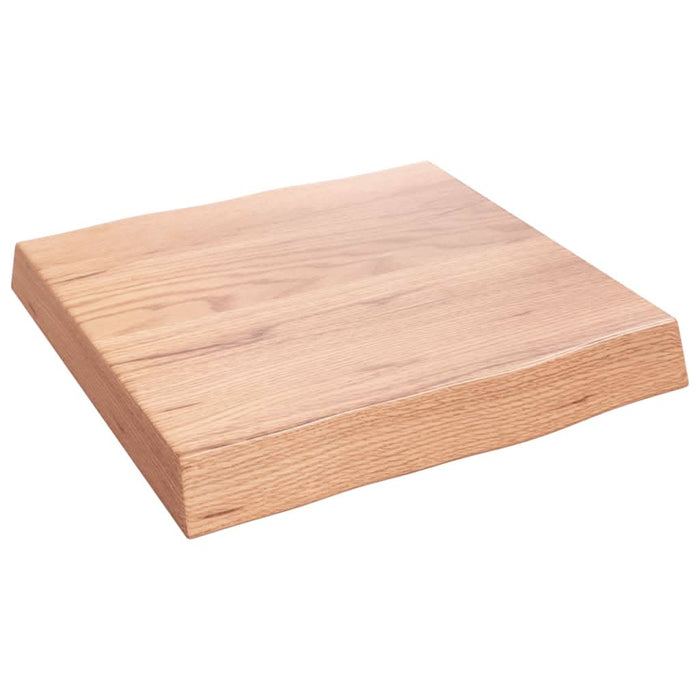 Blat masă, 40x40x(2-6) cm, maro, lemn tratat contur organic WALTI