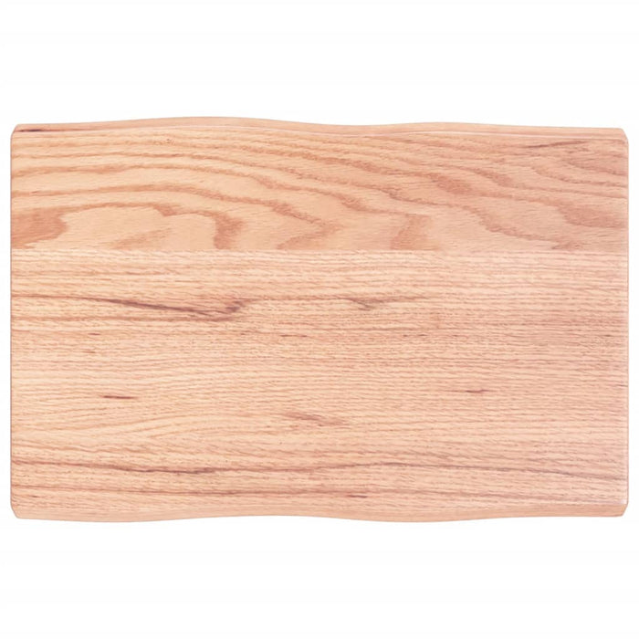 Blat masă, 60x40x(2-4) cm, maro, lemn tratat contur organic WALTI