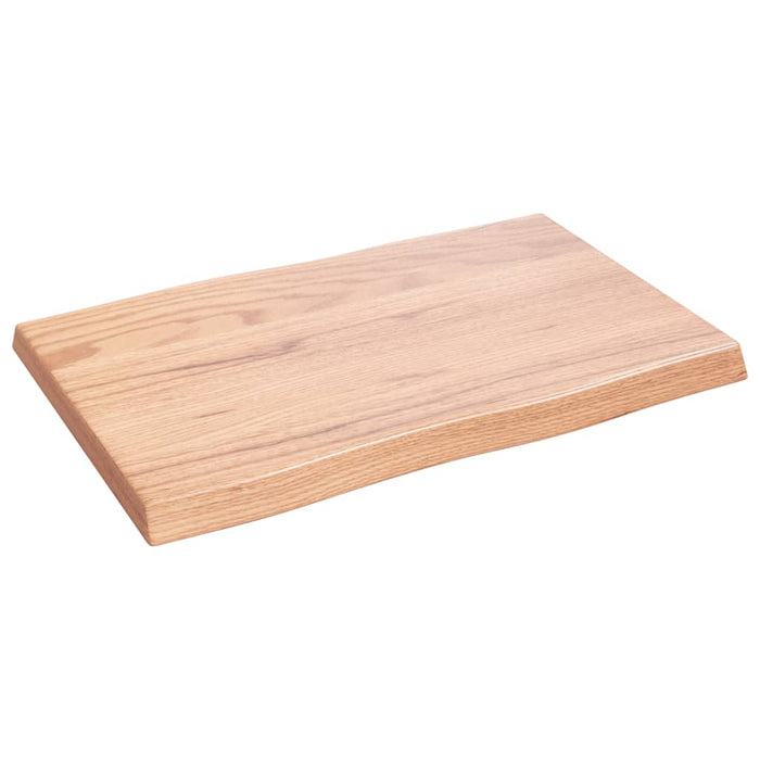 Blat masă, 60x40x(2-4) cm, maro, lemn tratat contur organic WALTI