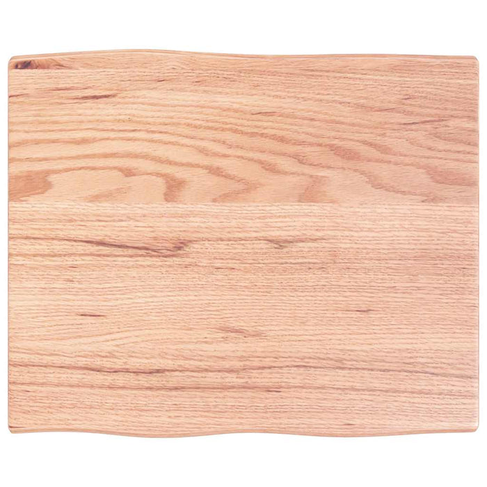 Blat masă, 60x50x2 cm, maro, lemn stejar tratat contur organic WALTI