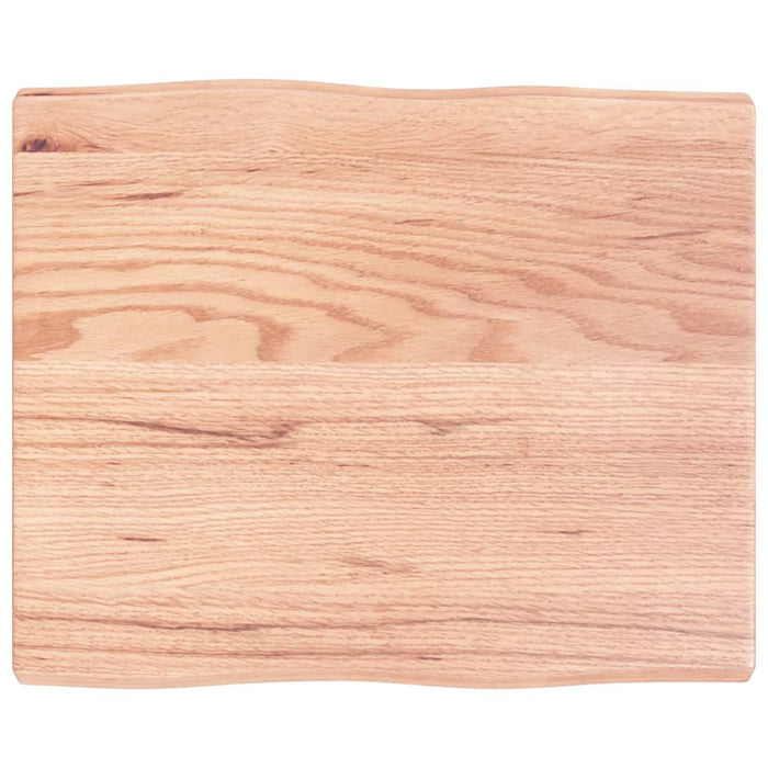 Blat masă, 60x50x(2-4) cm, maro, lemn tratat contur organic WALTI
