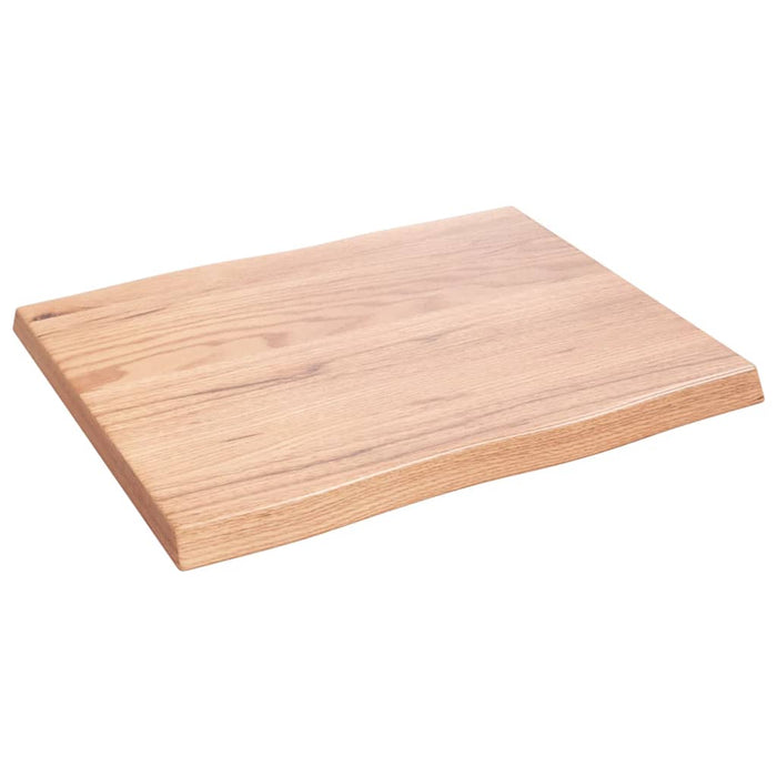 Blat masă, 60x50x(2-4) cm, maro, lemn tratat contur organic WALTI