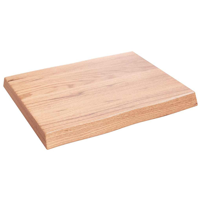 Blat masă, 60x50x(2-6) cm, maro, lemn tratat contur organic WALTI
