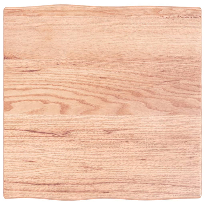 Blat masă, 60x60x2 cm, maro, lemn stejar tratat contur organic - WALTI WALTI