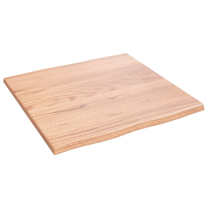 Blat masă, 60x60x2 cm, maro, lemn stejar tratat contur organic - WALTI WALTI