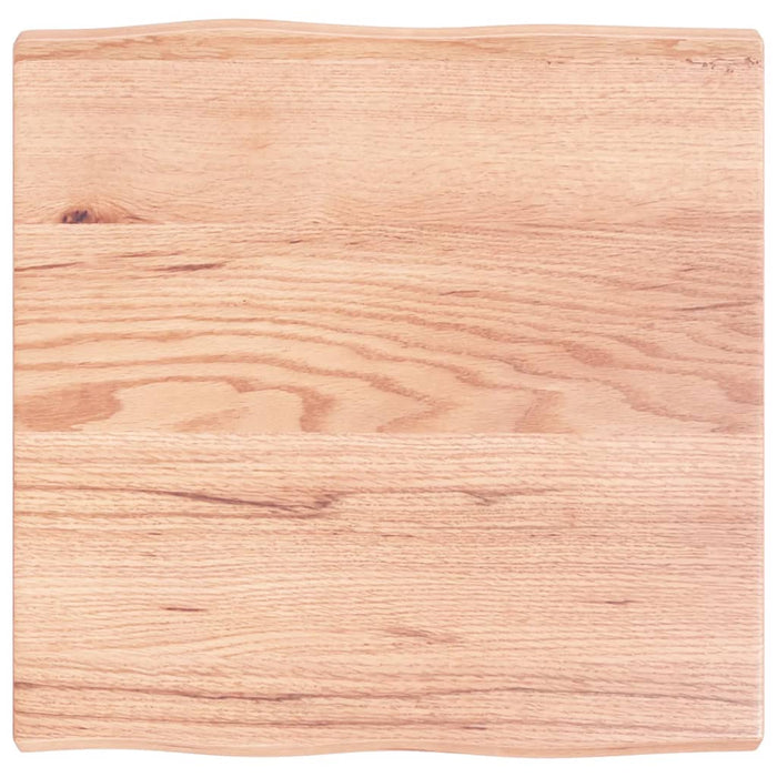 Blat masă, 60x60x(2-4) cm, maro, lemn tratat contur organic WALTI