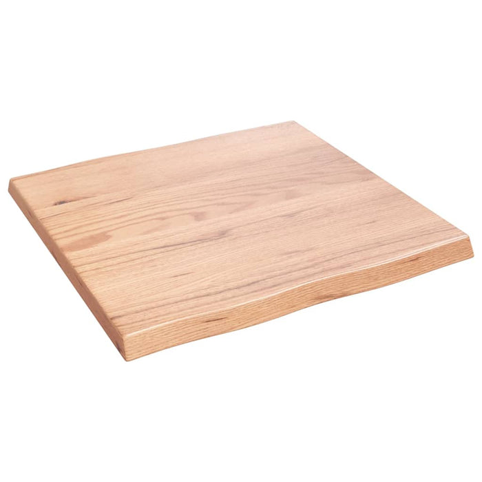 Blat masă, 60x60x(2-4) cm, maro, lemn tratat contur organic WALTI