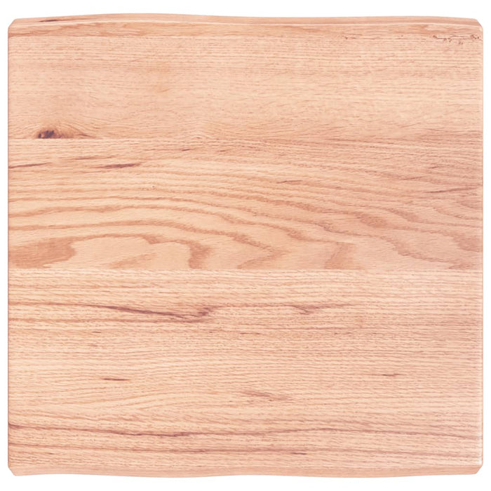 Blat masă, 60x60x(2-6) cm, maro, lemn tratat contur organic WALTI