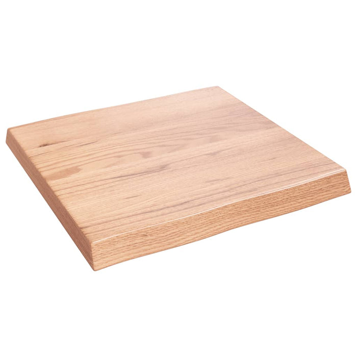 Blat masă, 60x60x(2-6) cm, maro, lemn tratat contur organic WALTI
