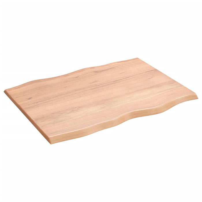 Blat masă, 80x60x2 cm, maro, lemn stejar tratat contur organic WALTI
