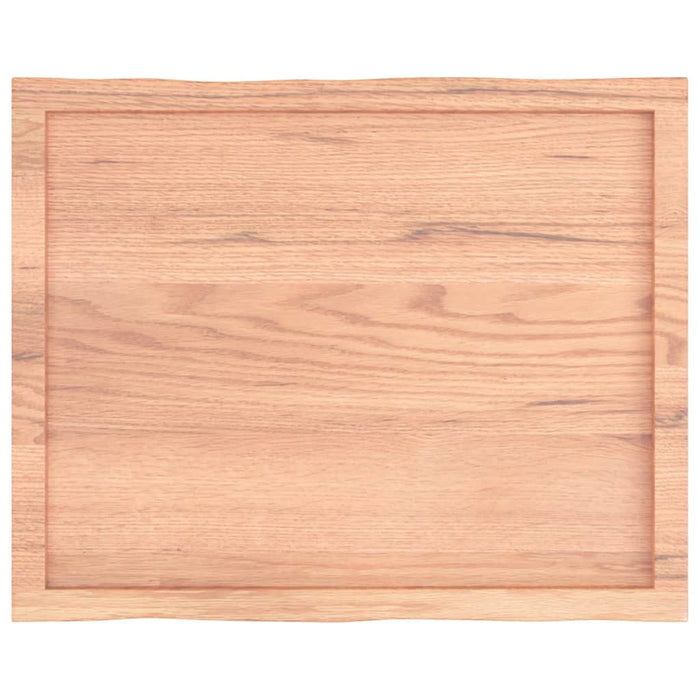 Blat masă, 80x60x(2-4) cm, maro, lemn tratat contur organic WALTI