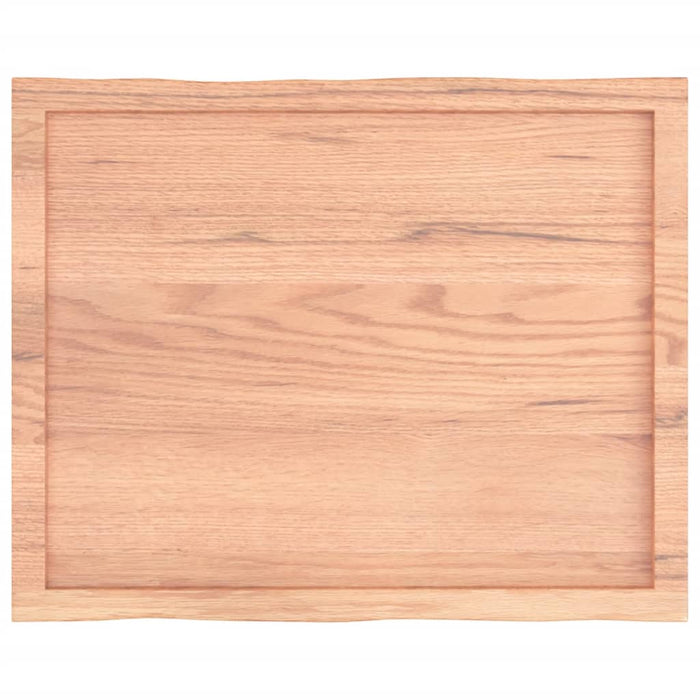 Blat masă, 80x60x(2-6) cm, maro, lemn tratat contur organic WALTI