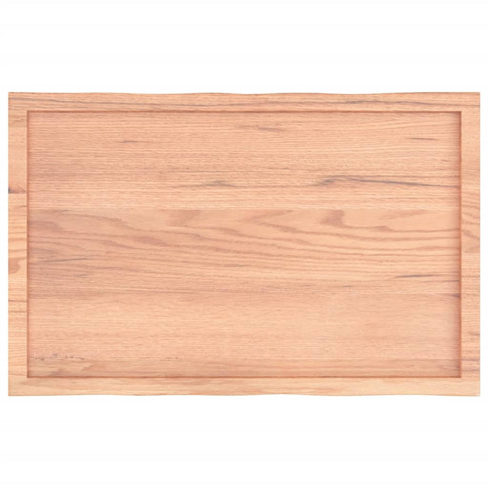 Blat masă, 100x60x(2-6) cm, maro, lemn tratat contur organic WALTI