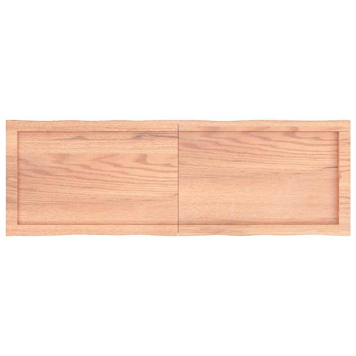 Blat masă, 120x40x(2-4) cm, maro, lemn tratat contur organic WALTI