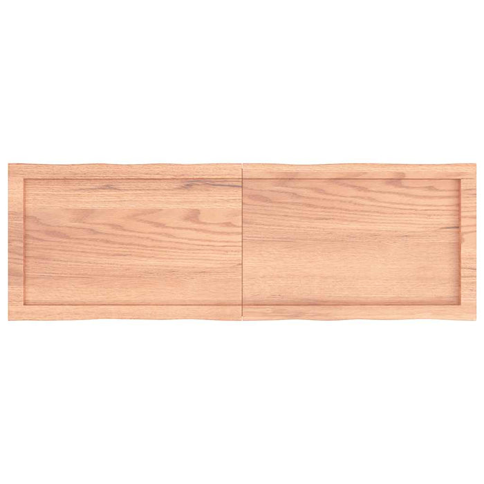 Blat masă, 120x40x(2-6) cm, maro, lemn tratat contur organic WALTI