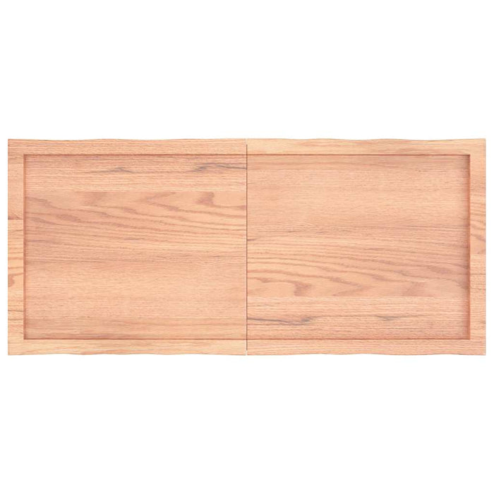 Blat masă, 120x50x(2-6) cm, maro, lemn tratat contur organic WALTI