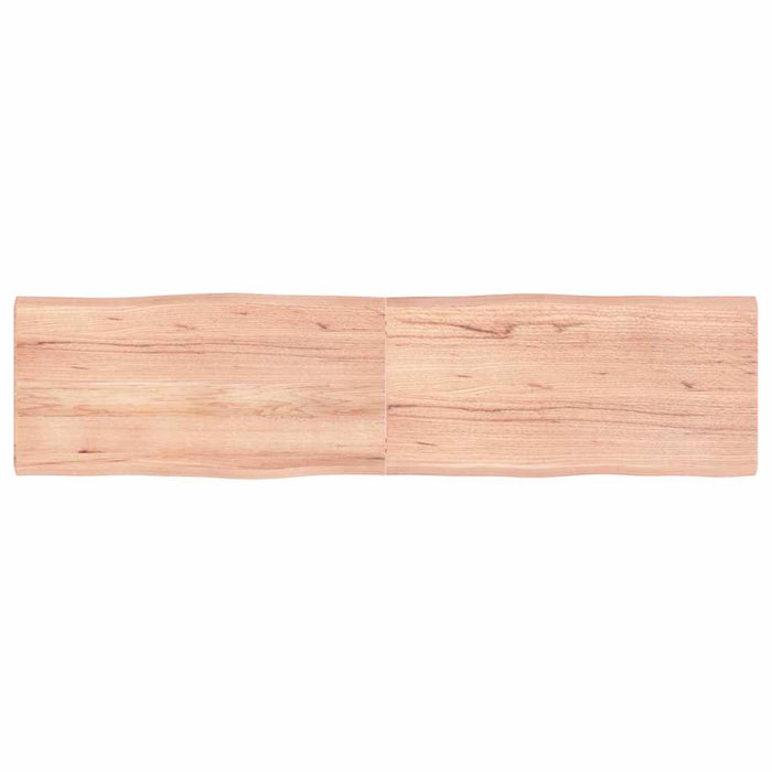 Blat masă, 160x40x(2-4) cm, maro, lemn tratat contur organic WALTI