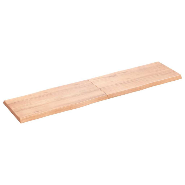 Blat masă, 160x40x(2-4) cm, maro, lemn tratat contur organic WALTI