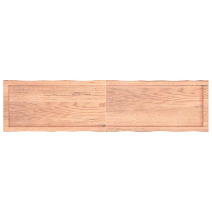 Blat masă, 160x40x(2-4) cm, maro, lemn tratat contur organic WALTI