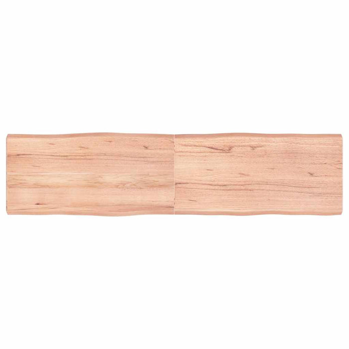 Blat masă, 160x40x(2-6) cm, maro, lemn tratat contur organic WALTI