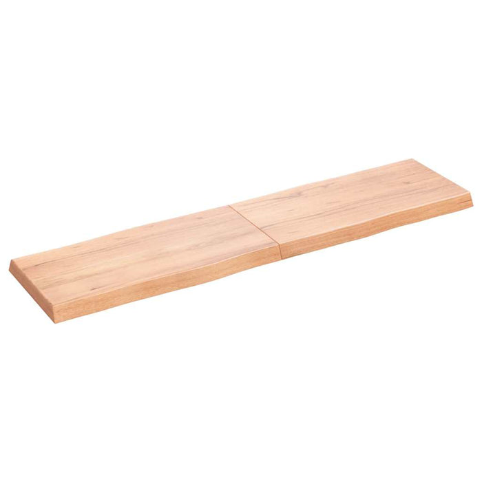 Blat masă, 160x40x(2-6) cm, maro, lemn tratat contur organic WALTI