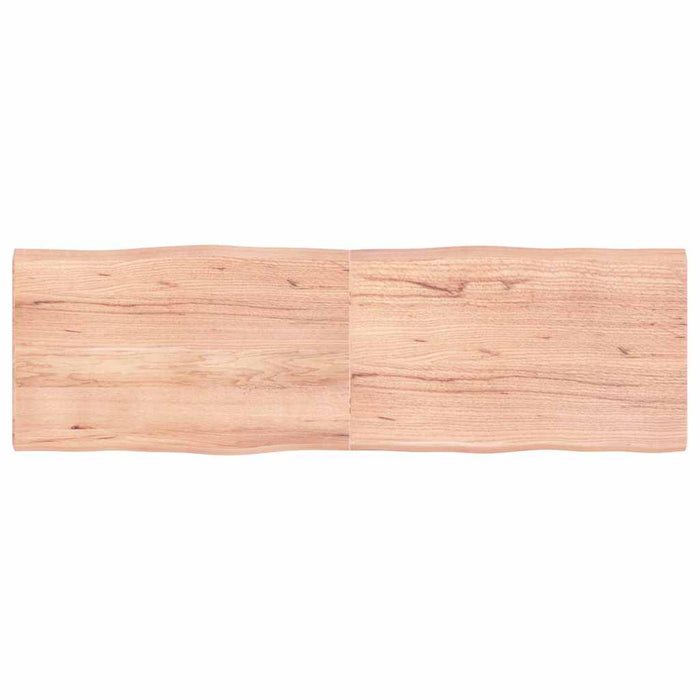 Blat masă, 160x50x(2-4) cm, maro, lemn tratat contur organic WALTI