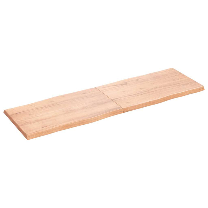 Blat masă, 160x50x(2-4) cm, maro, lemn tratat contur organic WALTI