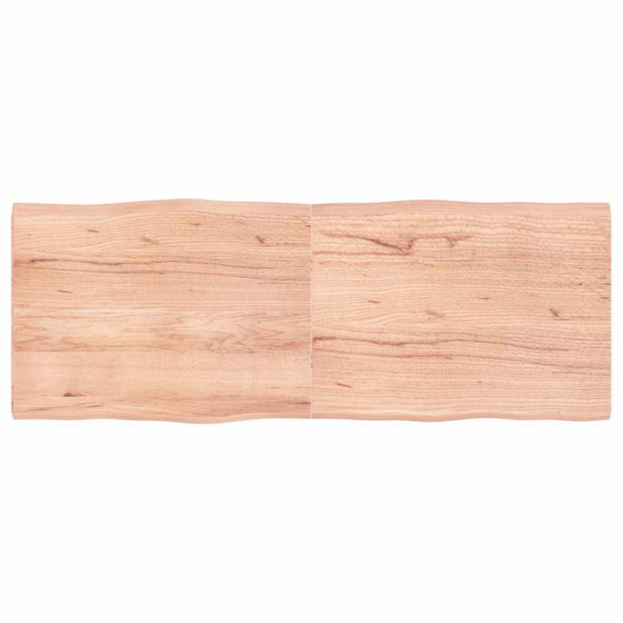 Blat masă, 160x60x(2-4) cm, maro, lemn tratat contur organic WALTI