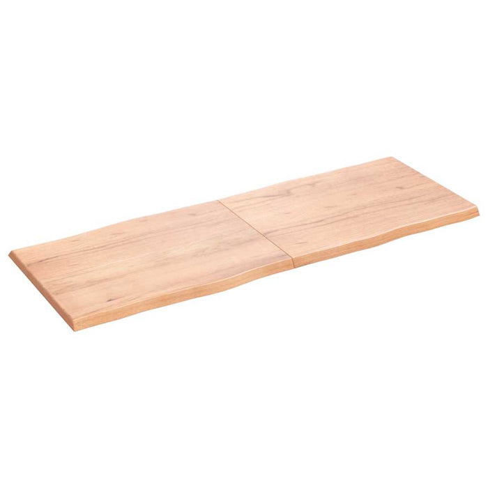 Blat masă, 160x60x(2-4) cm, maro, lemn tratat contur organic WALTI