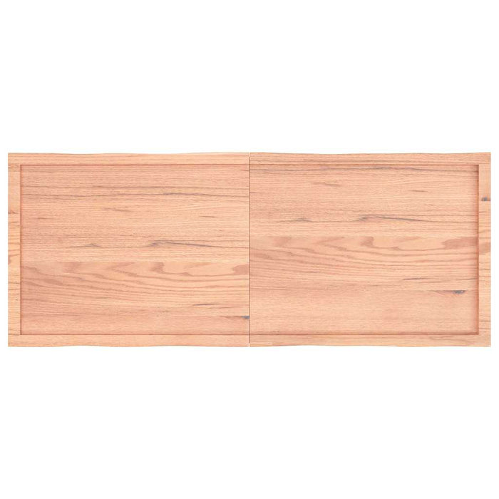 Blat masă, 160x60x(2-4) cm, maro, lemn tratat contur organic WALTI