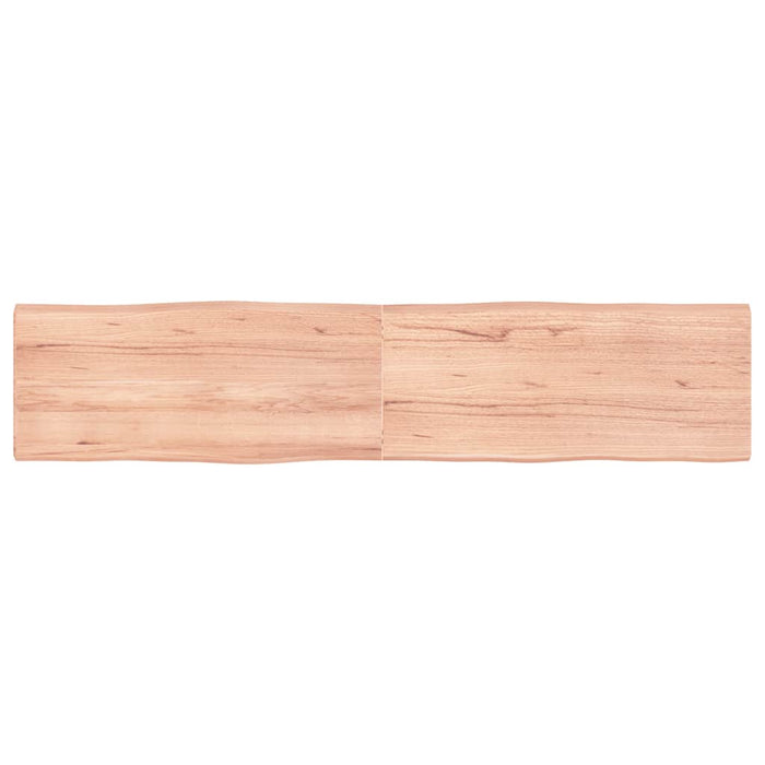 Blat masă, 180x40x(2-4) cm, maro, lemn tratat contur organic WALTI