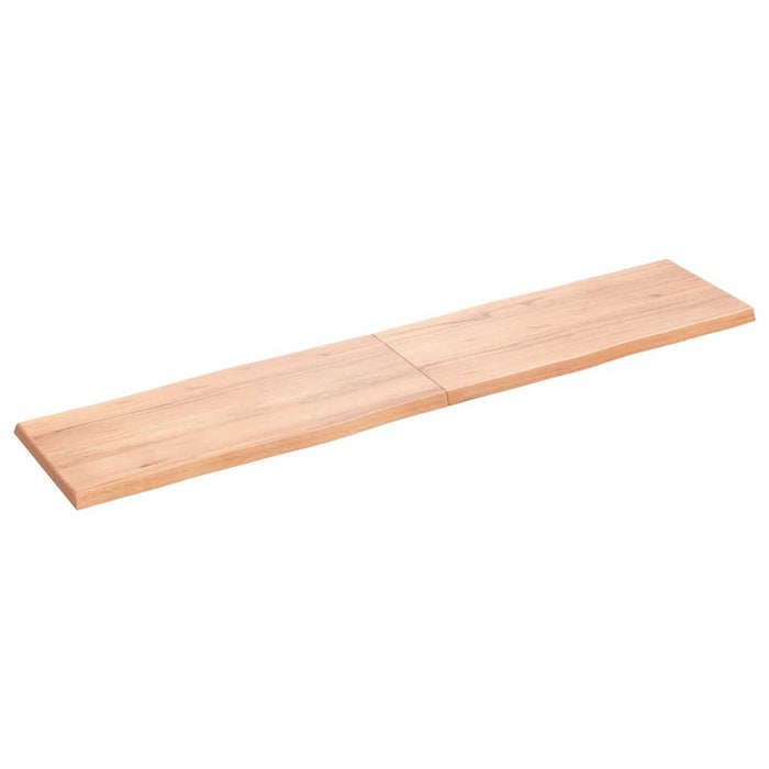 Blat masă, 180x40x(2-4) cm, maro, lemn tratat contur organic WALTI