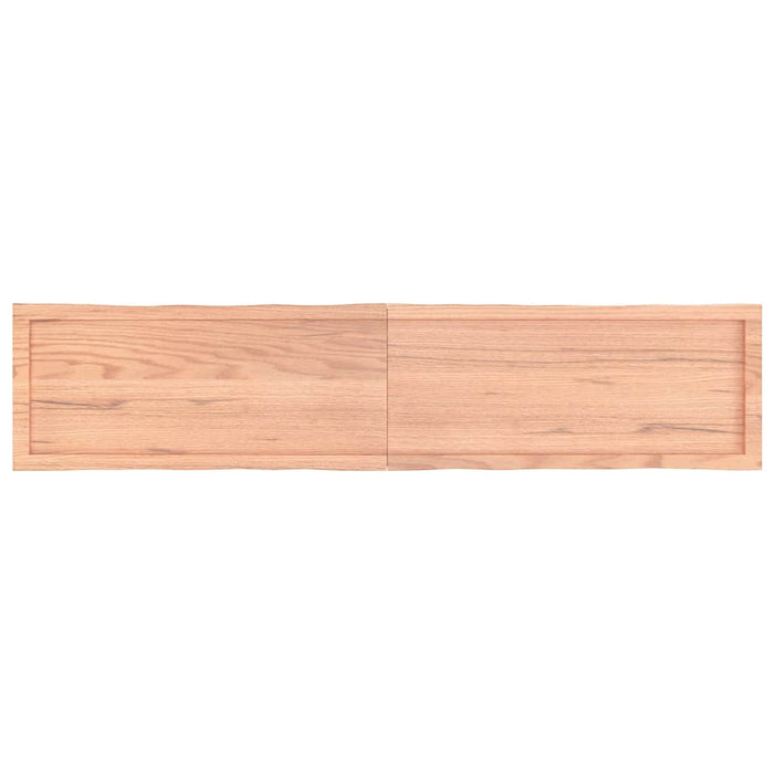 Blat masă, 180x40x(2-4) cm, maro, lemn tratat contur organic WALTI