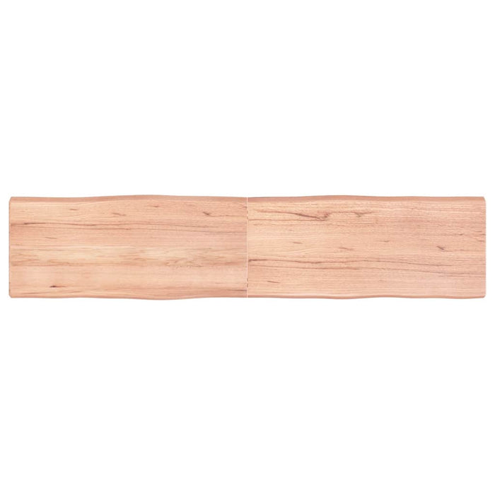 Blat masă, 180x40x(2-6) cm, maro, lemn tratat contur organic - WALTI WALTI