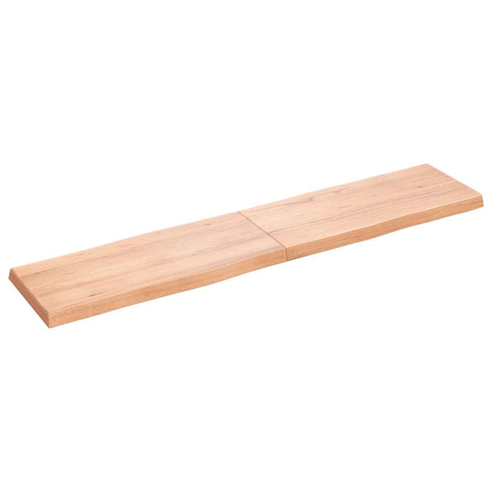 Blat masă, 180x40x(2-6) cm, maro, lemn tratat contur organic - WALTI WALTI