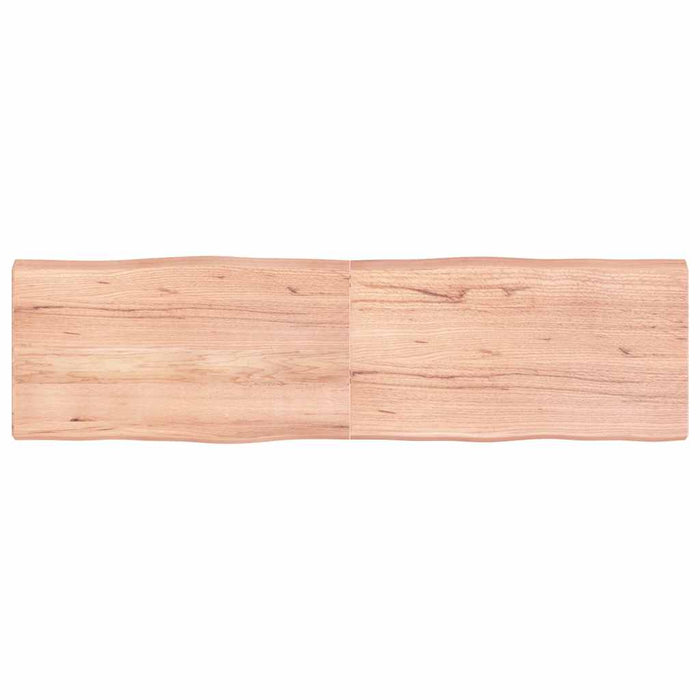 Blat masă, 180x50x(2-6) cm, maro, lemn tratat contur organic WALTI
