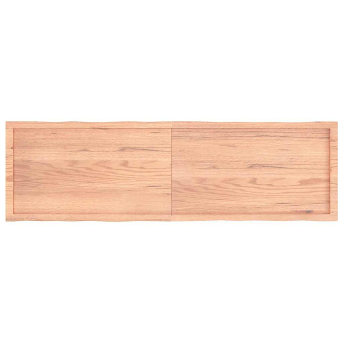 Blat masă, 180x50x(2-6) cm, maro, lemn tratat contur organic WALTI