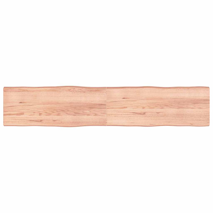 Blat masă, 200x40x(2-6) cm, maro, lemn tratat contur organic WALTI