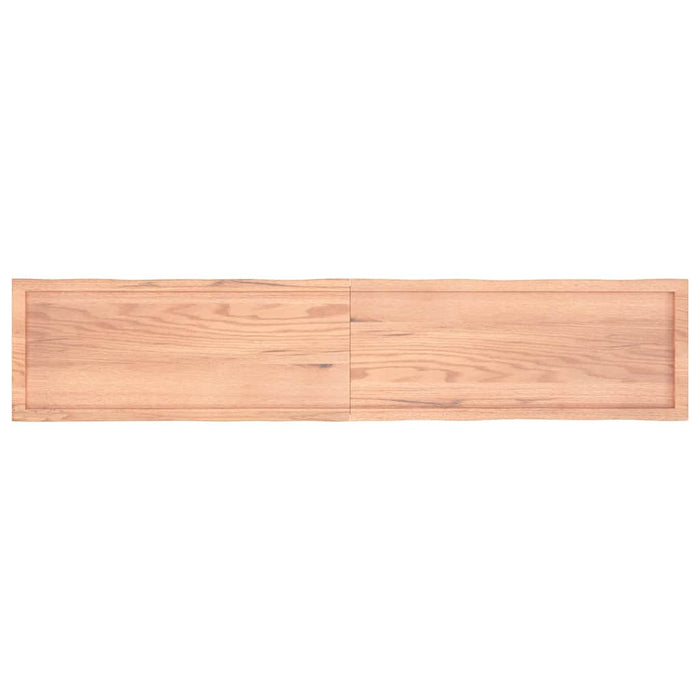 Blat masă, 200x40x(2-6) cm, maro, lemn tratat contur organic WALTI