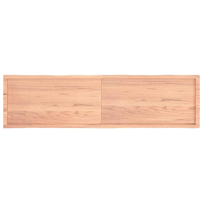 Blat masă, 200x50x(2-4) cm, maro, lemn tratat contur organic WALTI