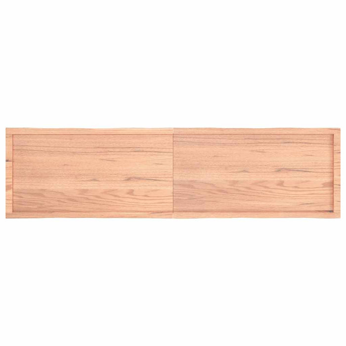 Blat masă, 200x50x(2-6) cm, maro, lemn tratat contur organic WALTI