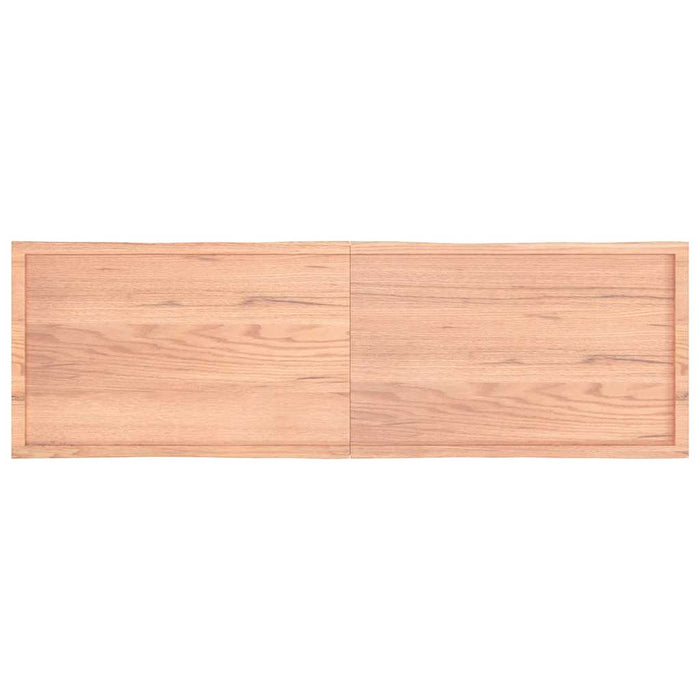 Blat masă, 200x60x(2-6) cm, maro, lemn tratat contur organic WALTI