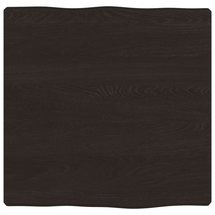 Blat masă, 40x40x(2-4) cm, maro, lemn tratat contur organic WALTI