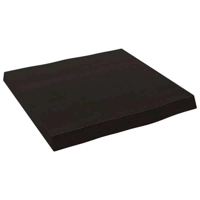 Blat masă, 40x40x(2-4) cm, maro, lemn tratat contur organic WALTI