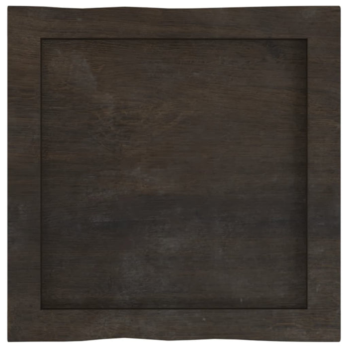 Blat masă, 40x40x(2-4) cm, maro, lemn tratat contur organic WALTI