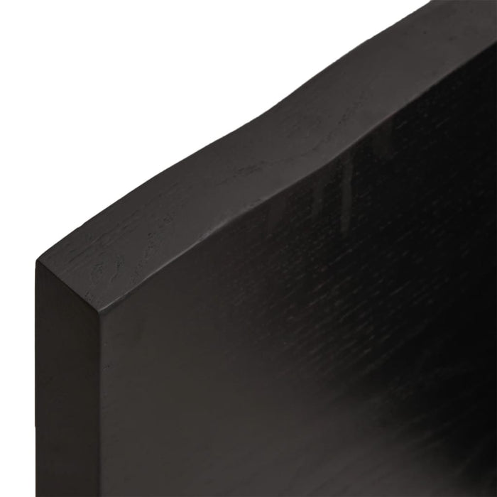 Blat masă, 40x40x(2-4) cm, maro, lemn tratat contur organic WALTI
