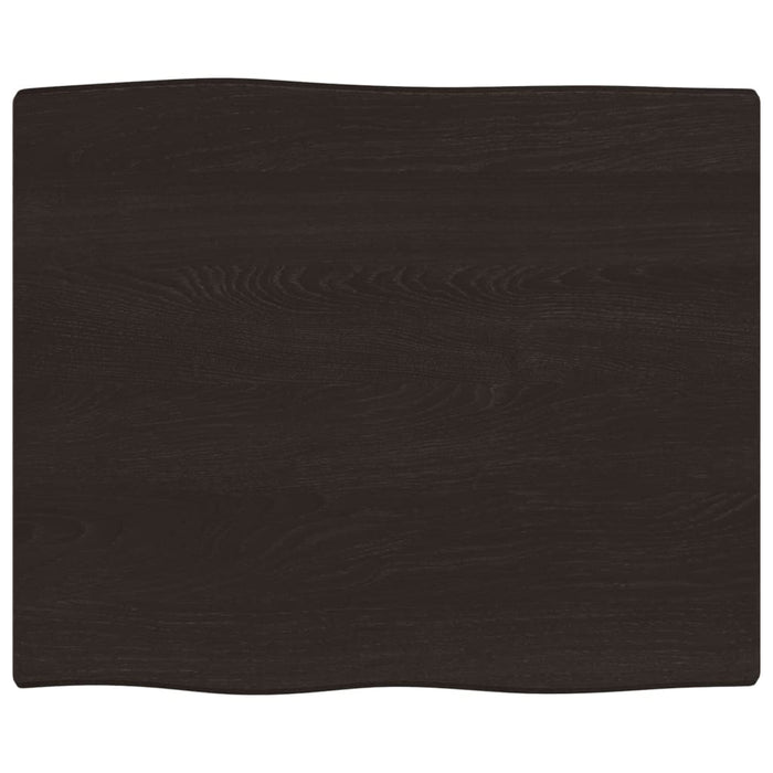 Blat masă, 60x50x2 cm, maro, lemn stejar tratat contur organic WALTI